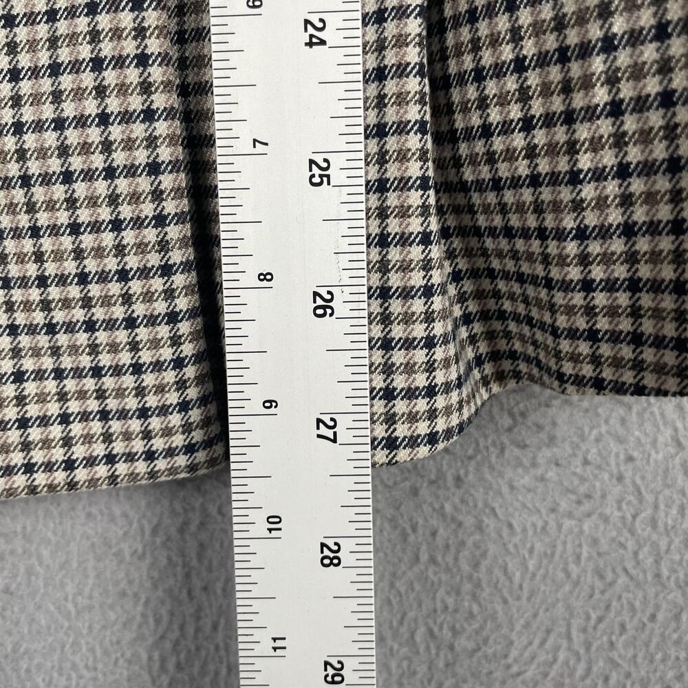 See By Chloé Blazer Womens Medium Beige Check Tweed Lined Double Breasted Jacket - Picture 14 of 14